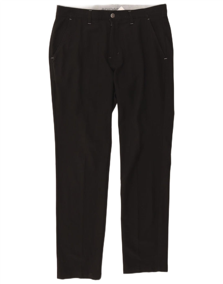 Pantalón chino recto Adidas para hombre W32 L32 Poliéster negro