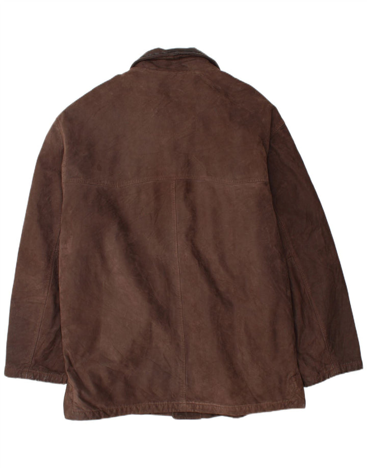 Pelle Moda Chaqueta de cuero para hombre IT 54 2XL Cuero marrón