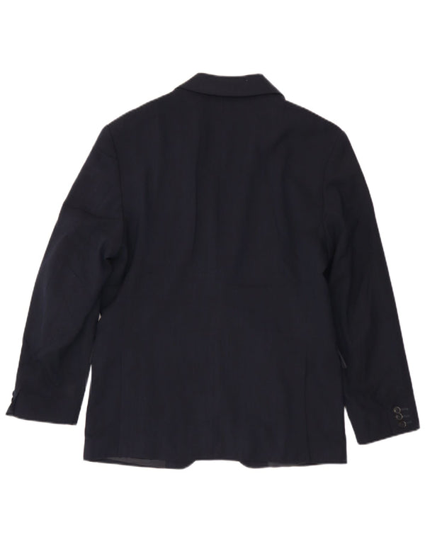 Zara Chaqueta tipo blazer de 2 botones para hombre EU 46 Small Azul marino Poliéster