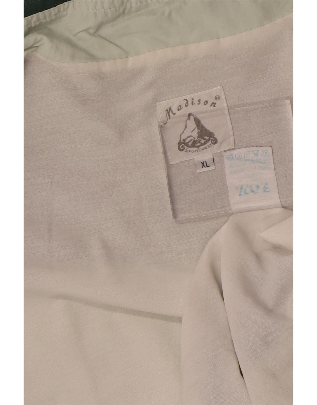 Madison Hombre Chándal Top Chaqueta XL Verde Colorblock Poliamida Deportes