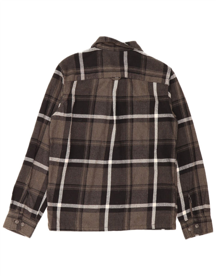 Jack & Jones Camisa De Franela De Algodón A Cuadros Gris Pequeño Hombre