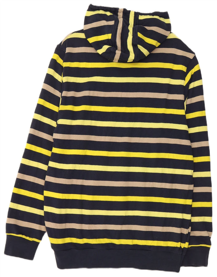 ADIDAS Jersey con capucha para hombre, tamaño grande, algodón a rayas multicolor