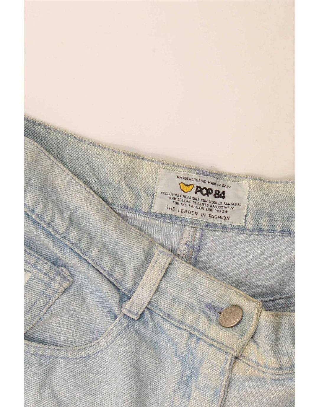 Pantalones cortos vaqueros para mujer POP 84 W28 Azul medio