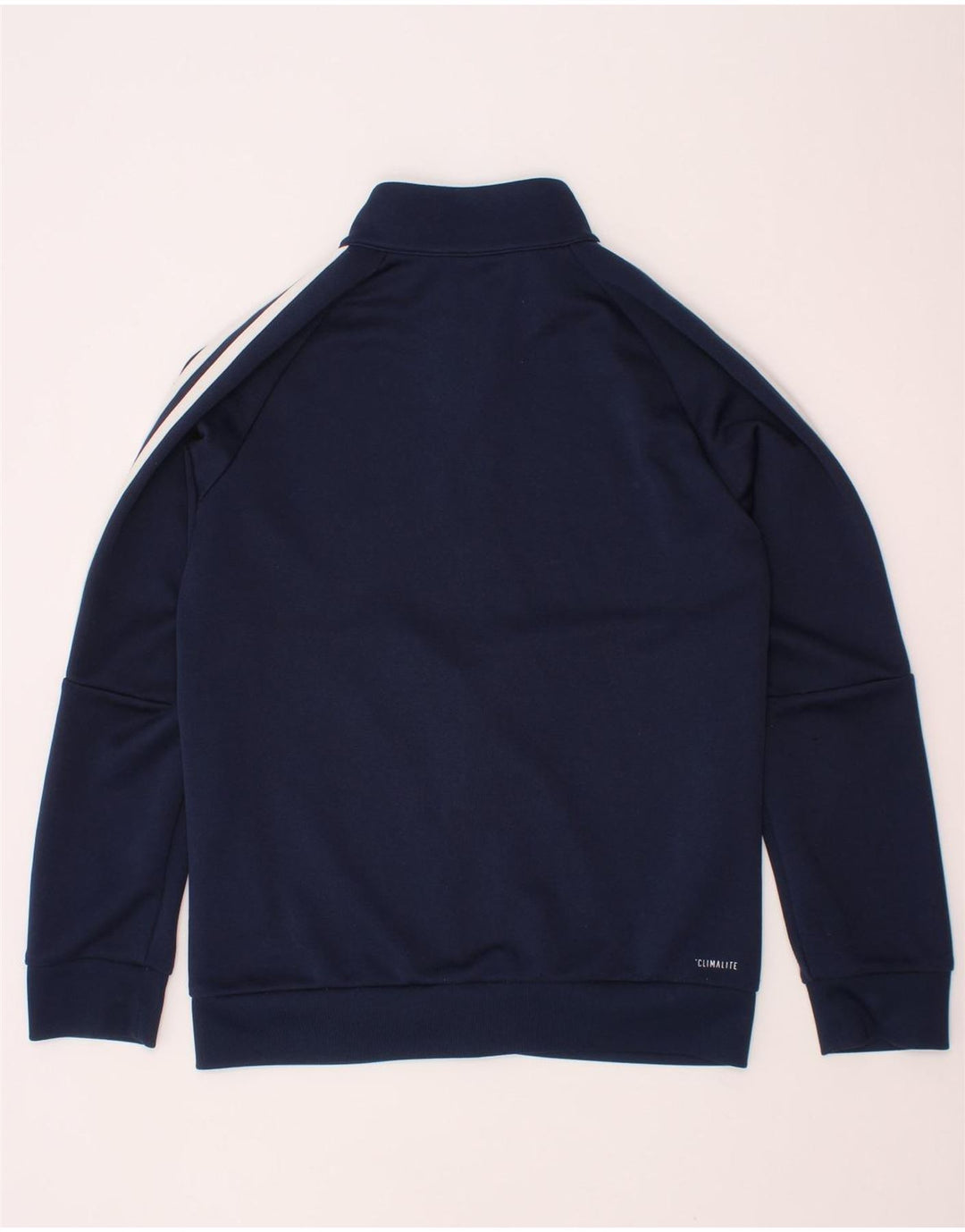 ADIDAS Chicos Climalite Chándal Top Chaqueta 7-8 Años Azul Marino Poliéster