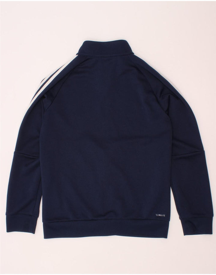 ADIDAS Chicos Climalite Chándal Top Chaqueta 7-8 Años Azul Marino Poliéster