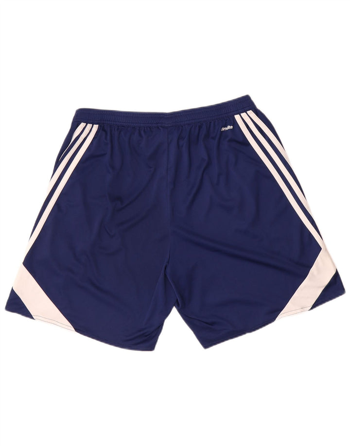 Adidas Mens Climalite Sport Shorts Grande Azul Marino Colorblock Poliéster
