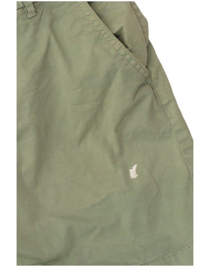 Fat Face Pantalones cortos chinos para mujer US 6 Medium W30 Algodón verde