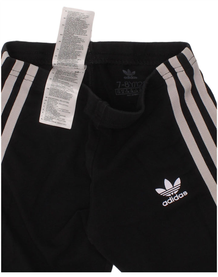 Adidas Pantalón Corto Niña 7-8 Años Negro Algodón Deportivo