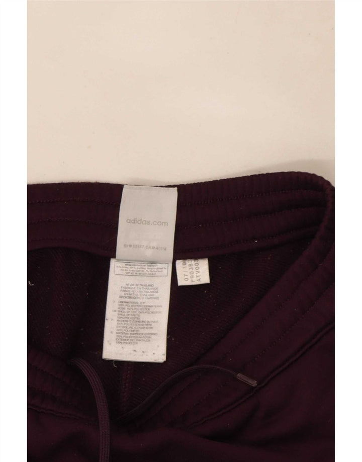Adidas Pantalones de chándal para mujer UK 10 Small Púrpura Poliéster