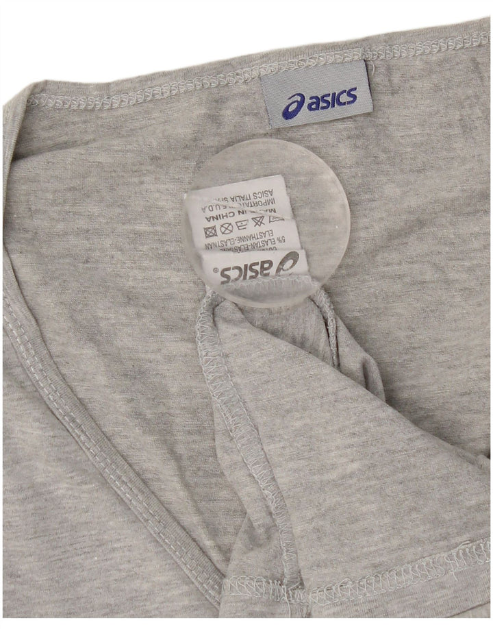 Asics - Camiseta de manga larga para mujer, talla 40, algodón gris medio
