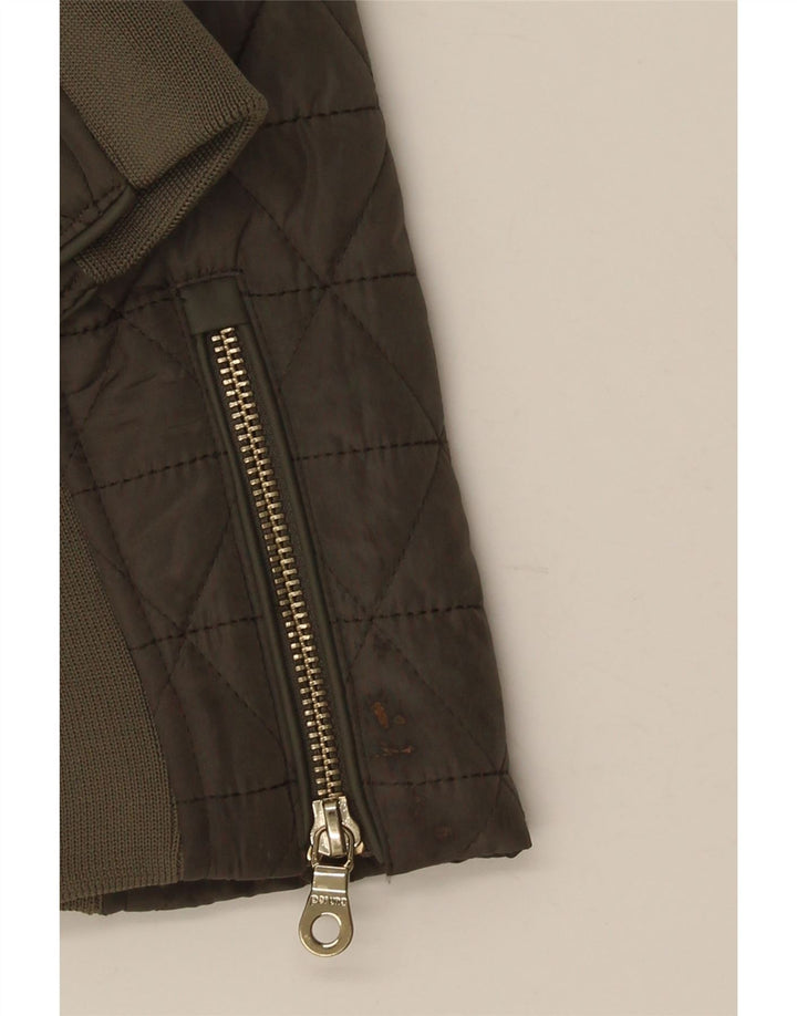 Marks & Spencer Chaqueta acolchada para mujer UK 44 Grande Poliéster caqui