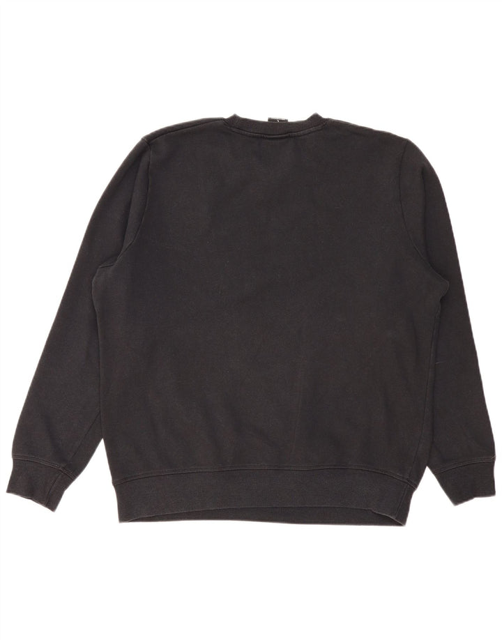 NEW BALANCE Sudadera gráfica para mujer Jumper UK 46 Grande Algodón negro