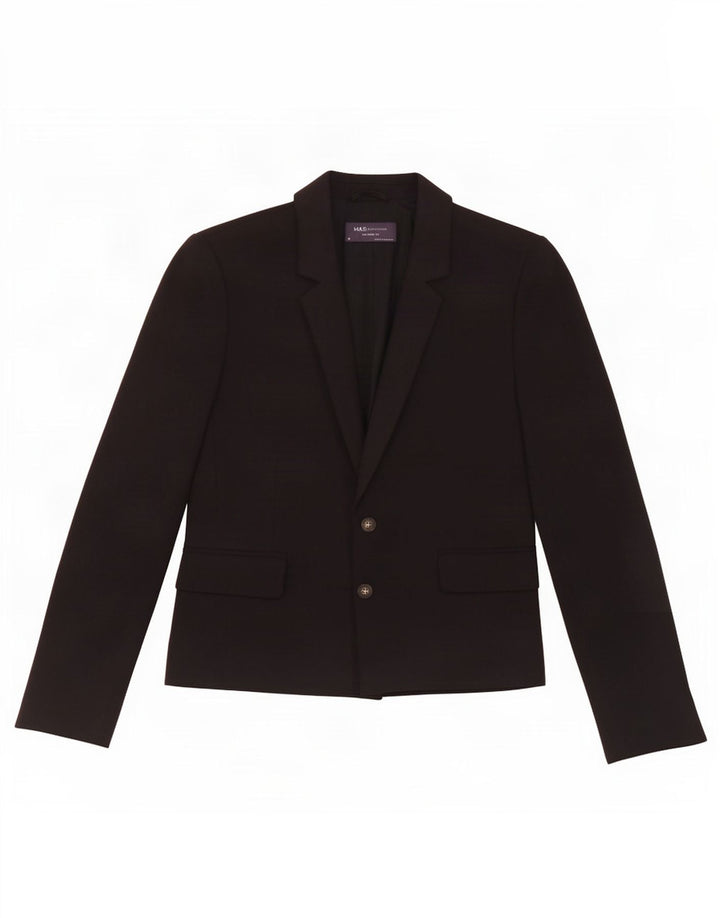 Marks & Spencer Chaqueta Blazer de Corte Entallado para Mujer UK 42 Mediano Negro