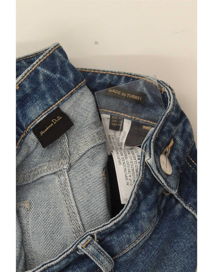 Massimo Dutti Vaqueros Slim Mujer EU 38 Small W28 L26 Algodón Azul