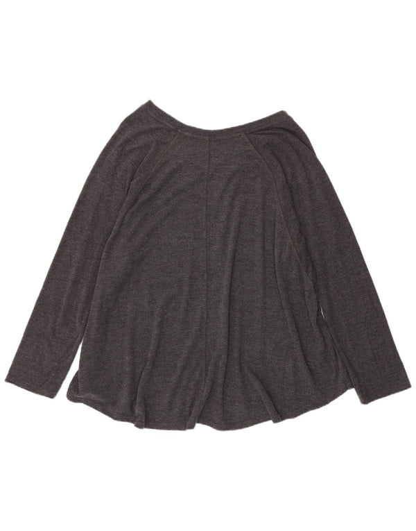 Tommy Hilfiger Top Mujer Manga Larga UK 20 2XL Poliéster Gris