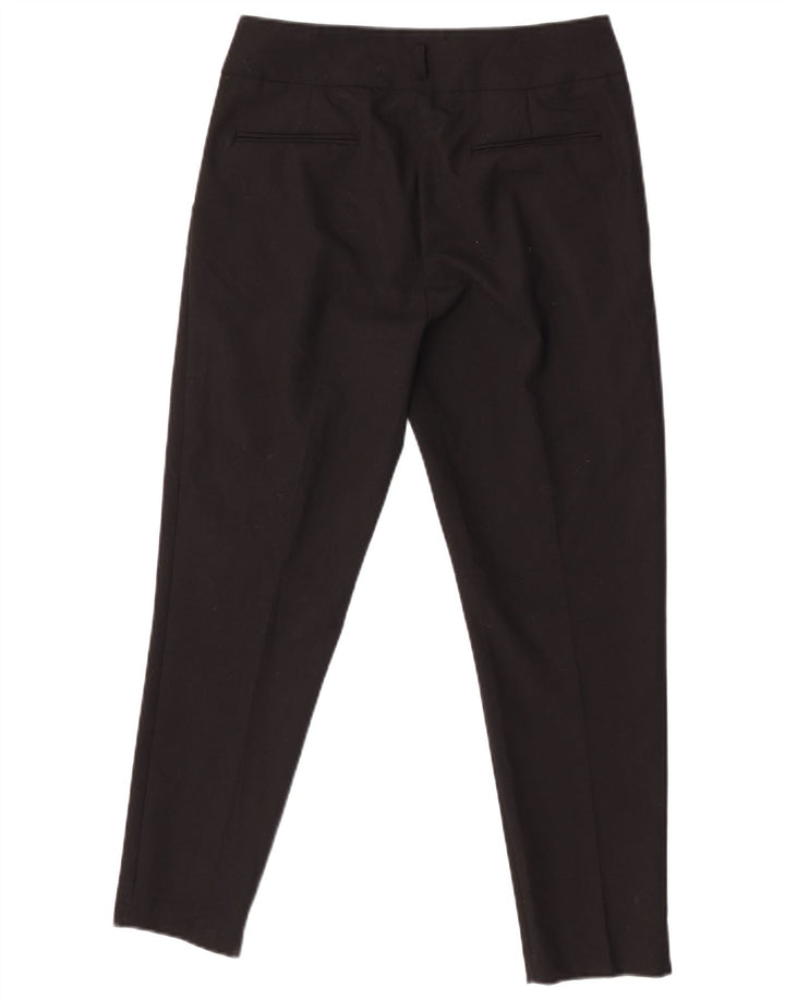 Zara Mujer Pantalón Traje Slim XS W24 L25 Negro Poliéster