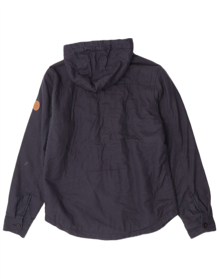 Rip Curl Chaqueta utilitaria con capucha para hombre Reino Unido 38 Algodón azul marino mediano