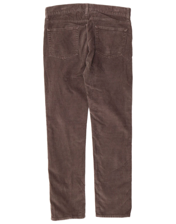 J. CREW Pantalones de pana delgados 484 para hombre W30 L30 Algodón gris