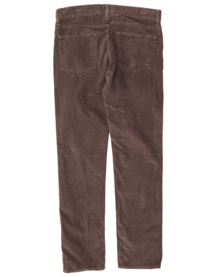 J. CREW Pantalones de pana delgados 484 para hombre W30 L30 Algodón gris
