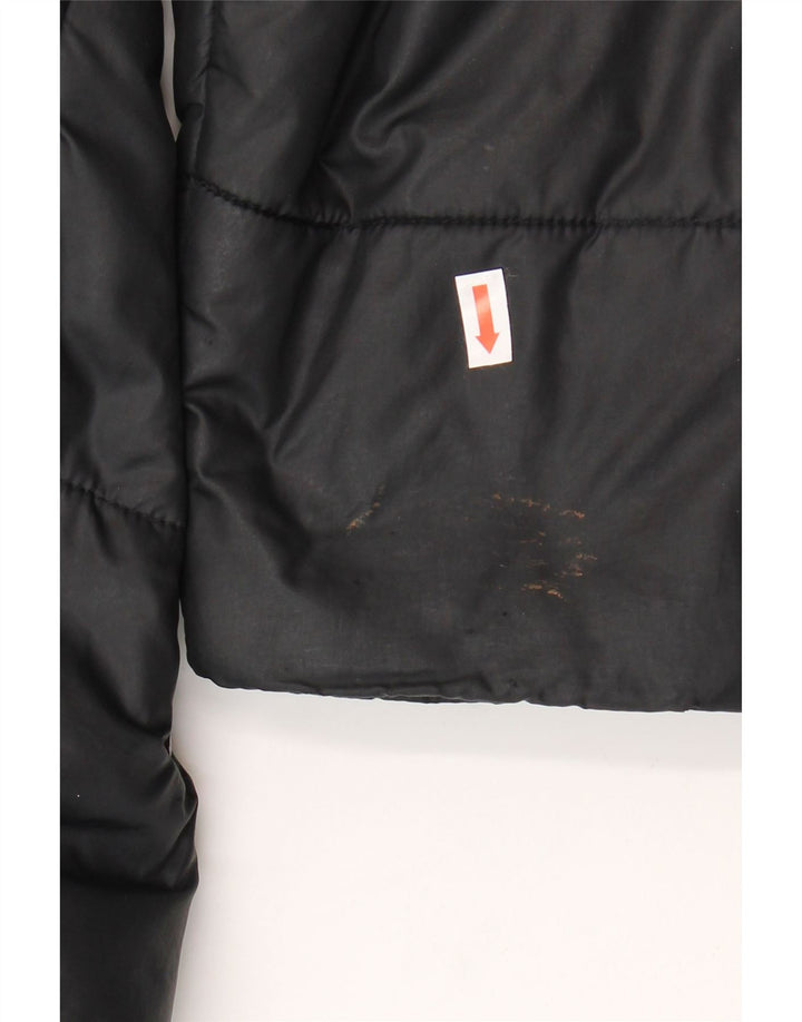 Nike Chaqueta acolchada con capucha para niños 10-11 años Mediana Negro Poliéster