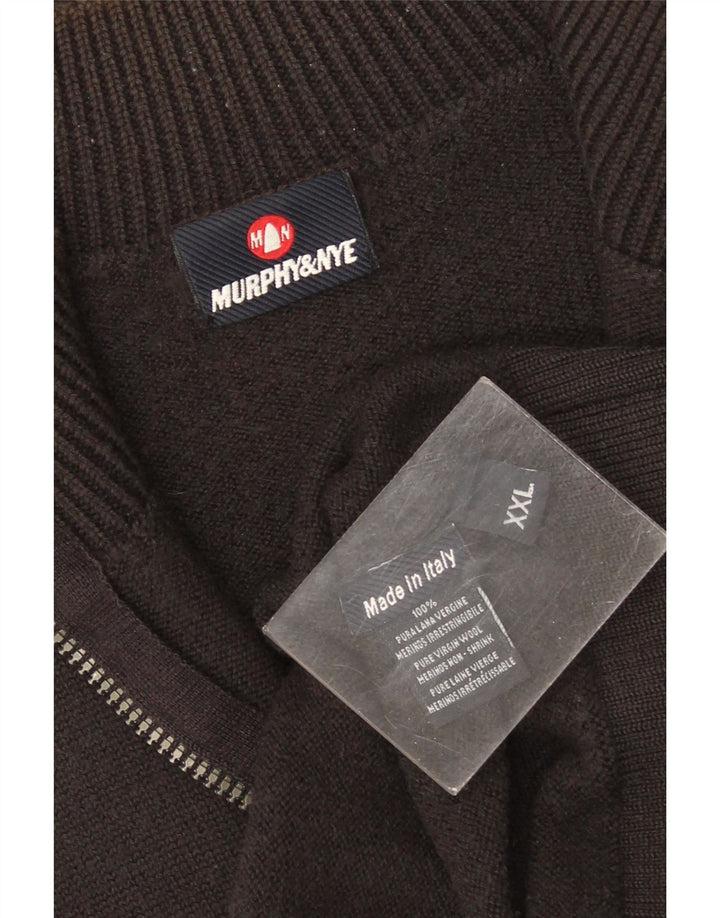 Murphy & Nye Suéter tipo cárdigan para mujer UK 20 2XL Lana virgen gris