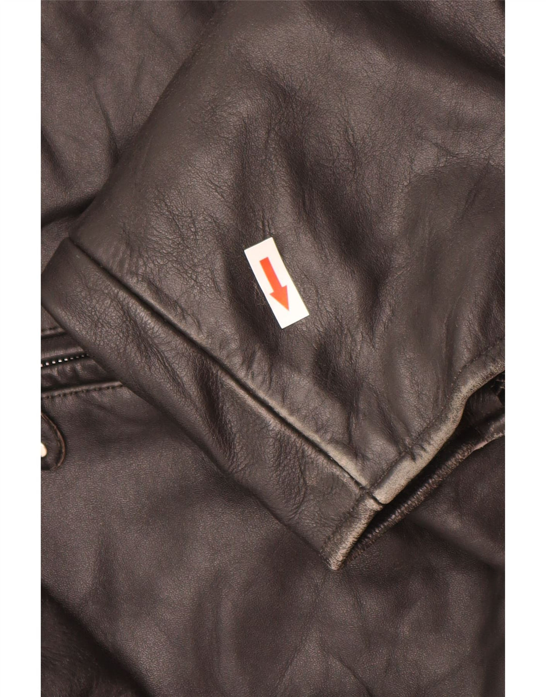 Vintage chaqueta de cuero para hombre Reino Unido 44 2XL cuero negro