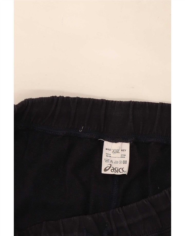 Pantalón De Chándal Asics Mujer 2XL Azul Marino Algodón