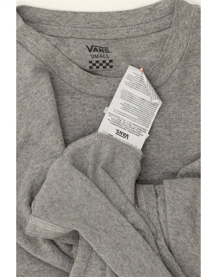Vans Camiseta para hombre Top Small de algodón moteado gris