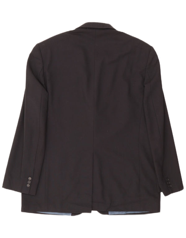 Marks & Spencer Chaqueta tipo blazer de 3 botones para hombre UK 44 XL Poliéster azul marino