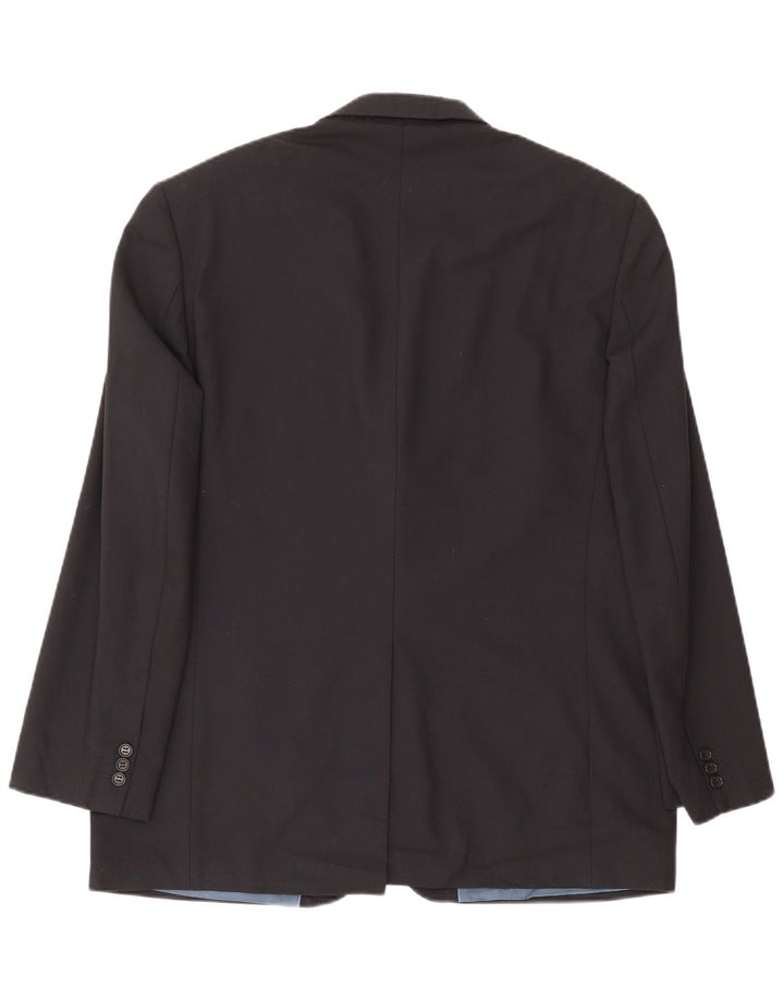 Marks & Spencer Chaqueta tipo blazer de 3 botones para hombre UK 44 XL Poliéster azul marino