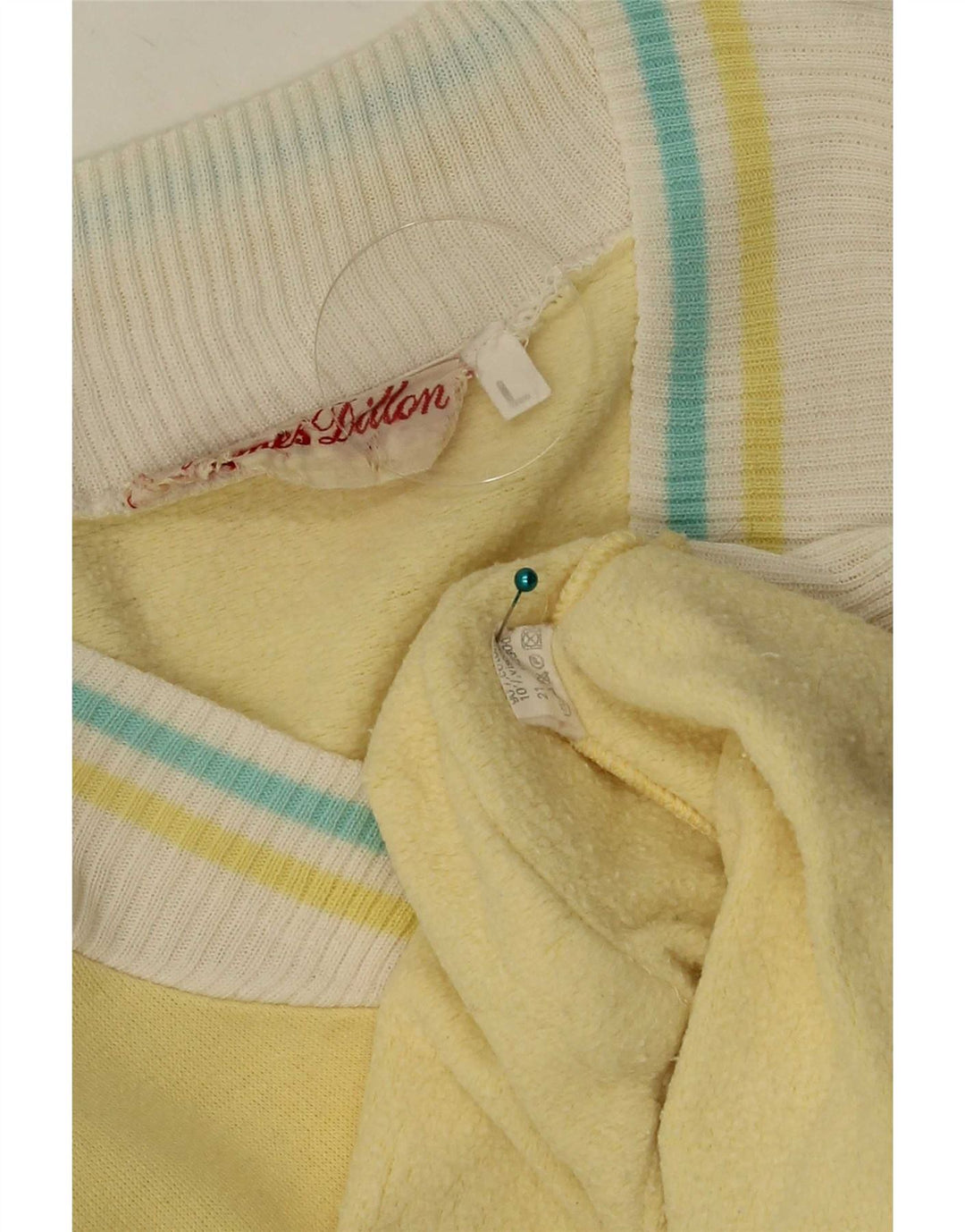 James Dillon - Chaqueta de chándal para hombre (algodón con bloques de color amarillo grande)