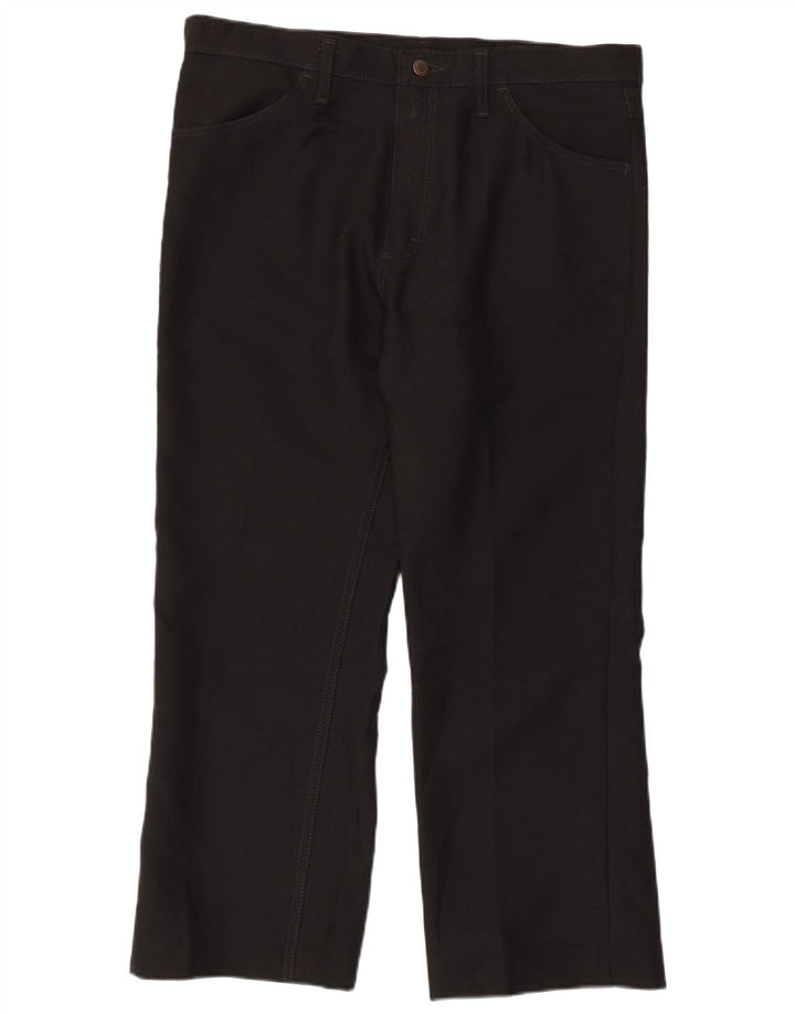 WRANGLER Pantalones casuales rectos para hombre W36 L26 Poliéster negro