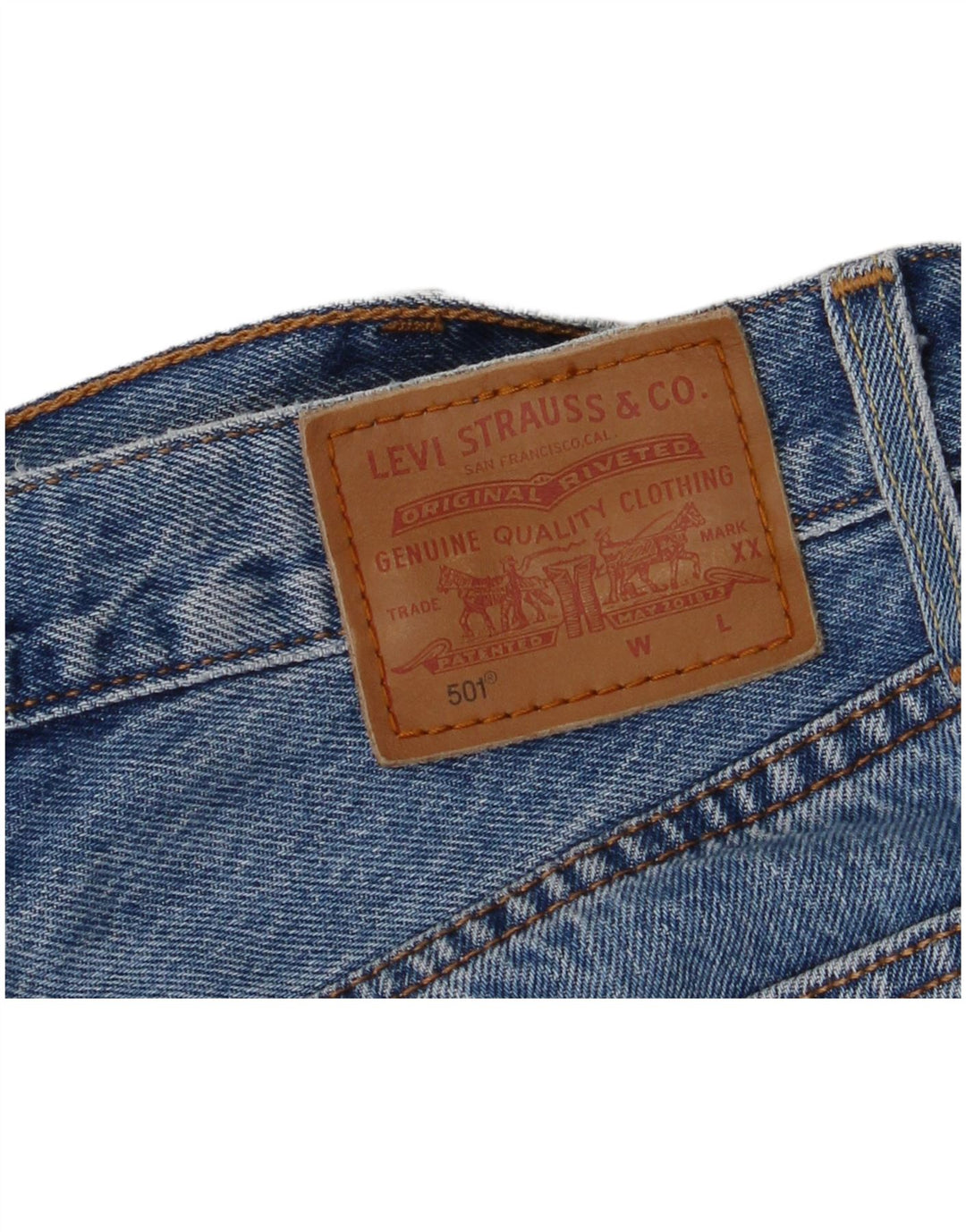 Vaqueros Levi's Mujer 501 Rectos W26 L29 Azul