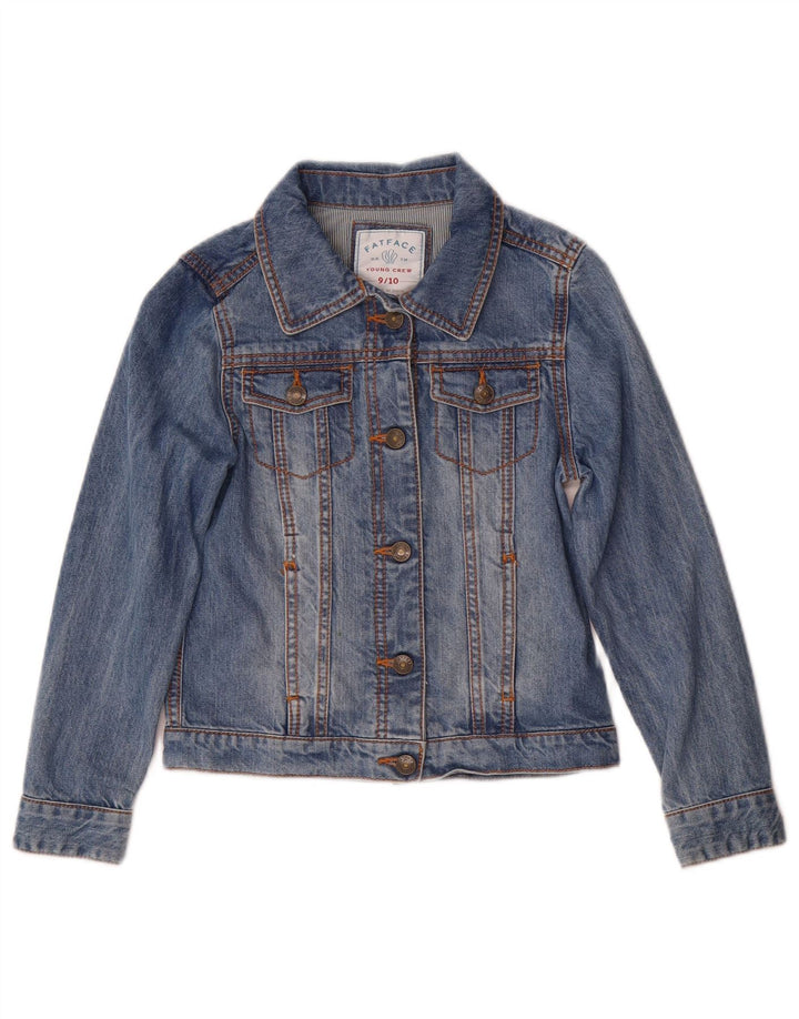 Chaqueta vaquera para niña Fat Face 9-10 años Azul Algodón