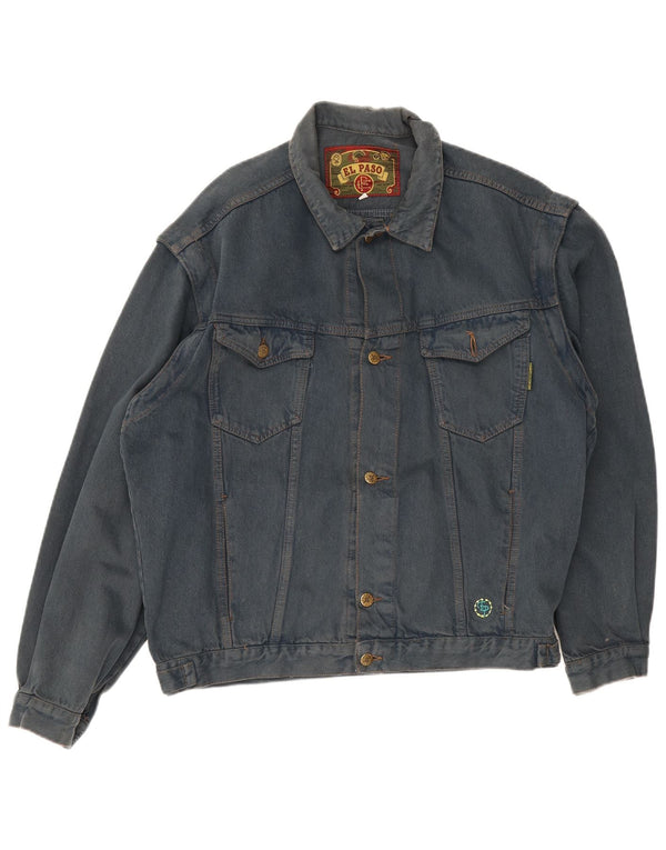 El Paso Chaqueta vaquera para hombre Reino Unido 40 Algodón azul grande