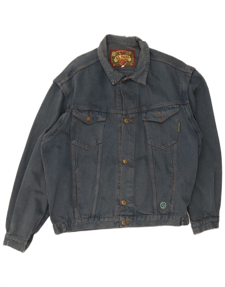 El Paso Chaqueta vaquera para hombre Reino Unido 40 Algodón azul grande