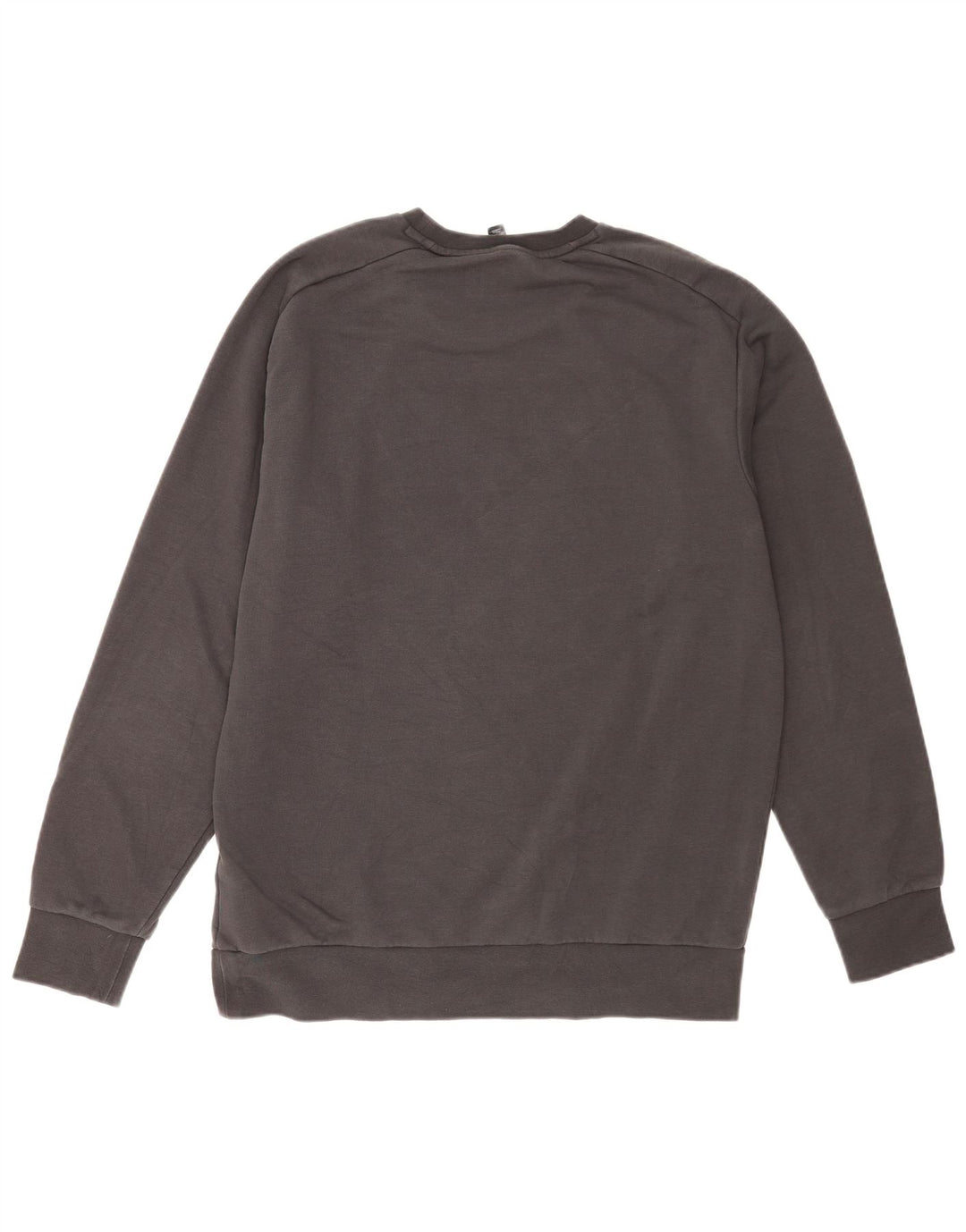 Adidas Hombre Graphic Regular Fit Sudadera Jumper Grande Gris Algodón