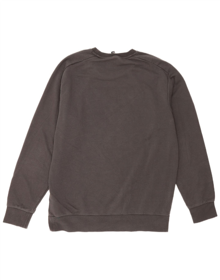 Adidas Hombre Graphic Regular Fit Sudadera Jumper Grande Gris Algodón