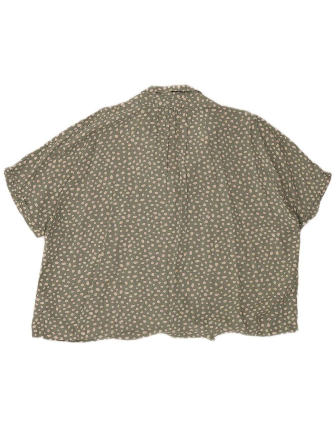 FAT FACE Blusa camisera con lazo frontal para mujer UK 20 2XL Verde manchado