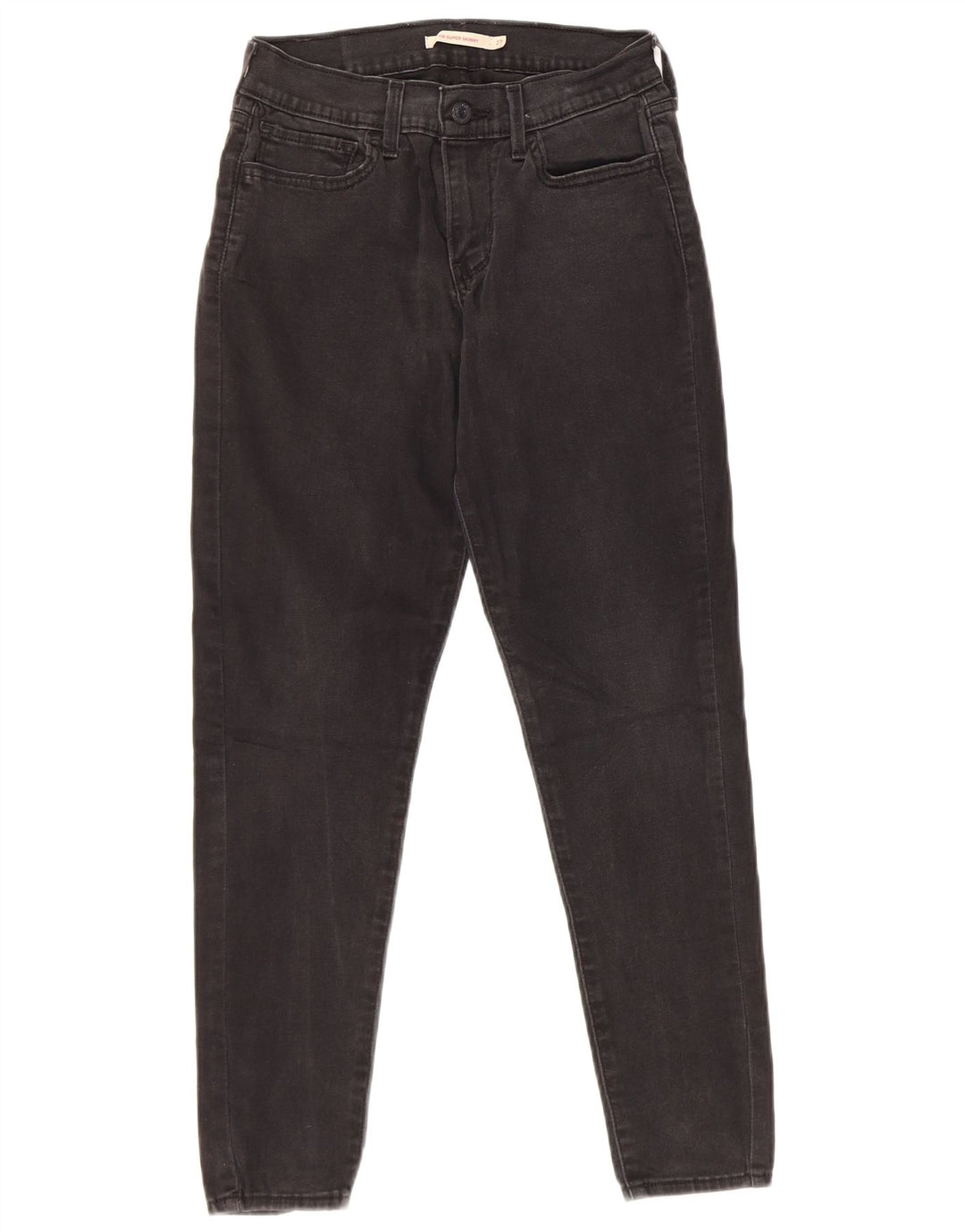 LEVI'S Vaqueros súper ajustados 710 para mujer W27 L28 Algodón negro