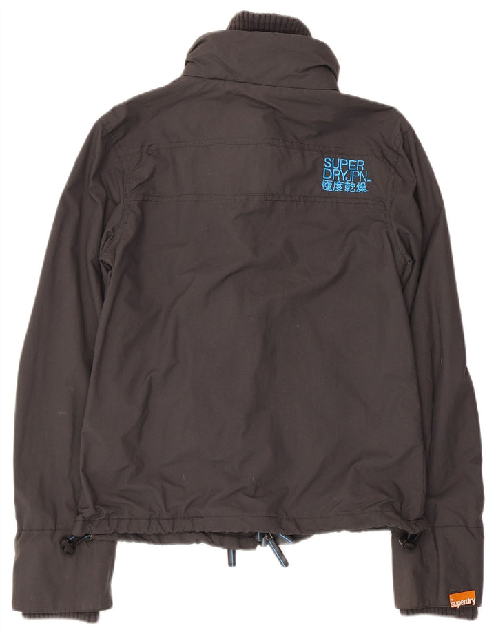 Superdry Chaqueta impermeable The Windcheater Graphic para mujer, talla 40, nailon gris pequeño