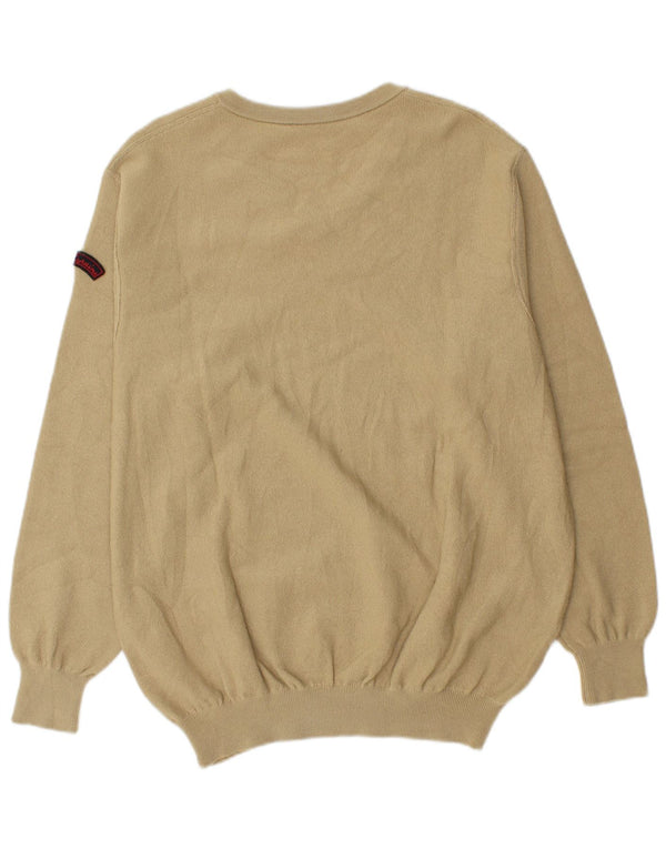 Les Copains Jersey con cuello en V para hombre IT 56 XL Beige