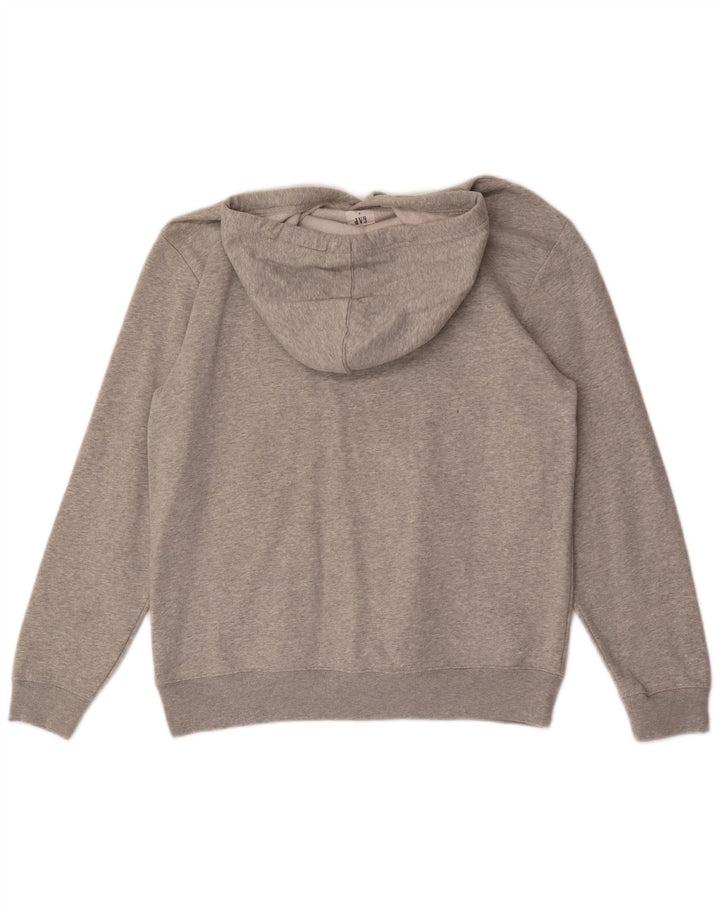 Gap Hombre Sudadera Con Capucha Gráfica Jersey De Algodón Gris Medio