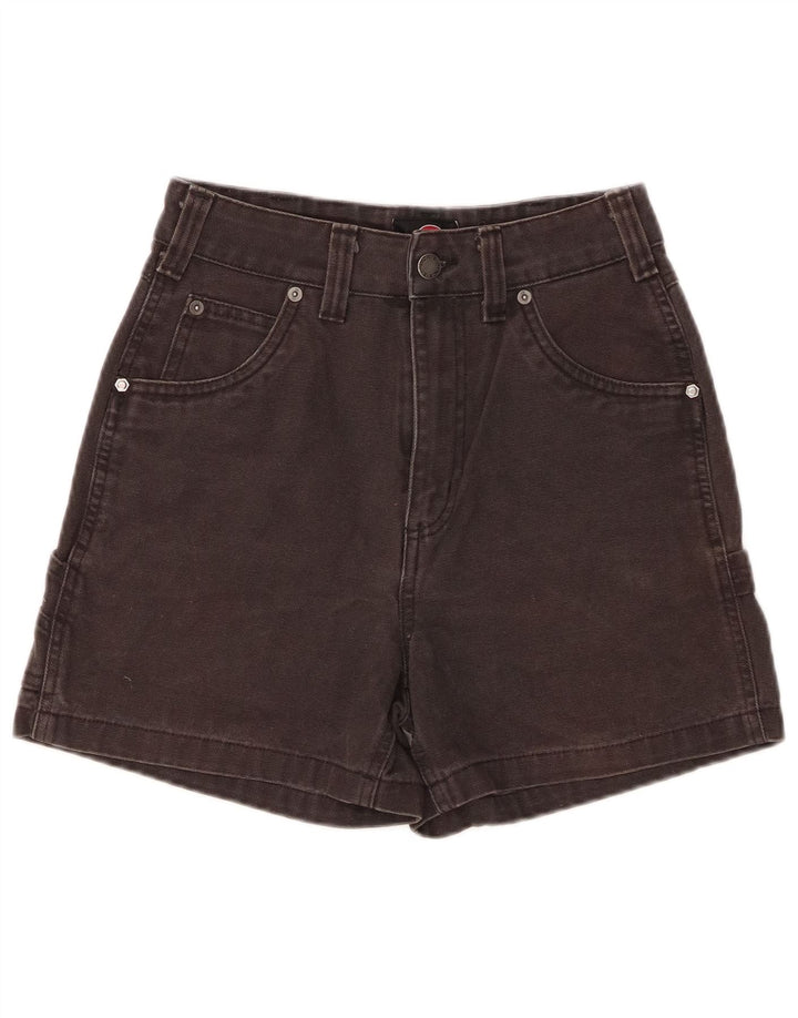 Dickies Shorts Cargo De Cintura Alta Para Mujer W26 Small Black Cotton