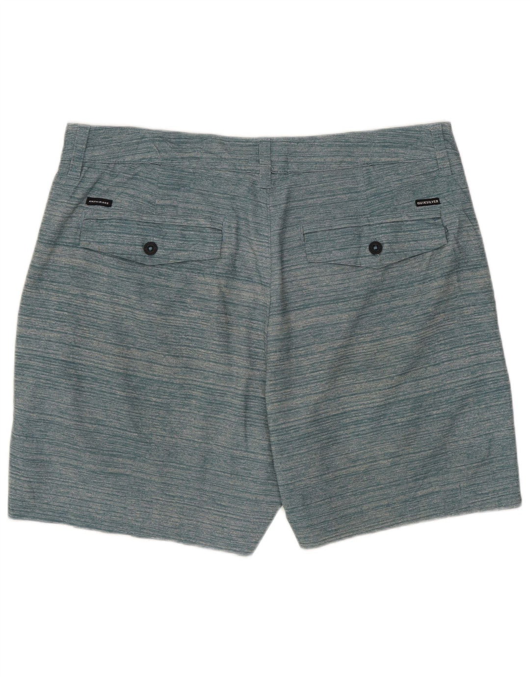 Pantalones cortos chinos Quiksilver para hombre W33 Rayas verdes medianas
