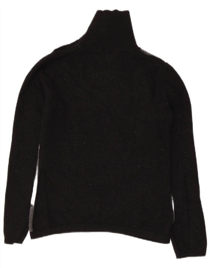Max Mara - Jersey de fin de semana con cuello y botones para mujer, talla 40, talla M, color negro