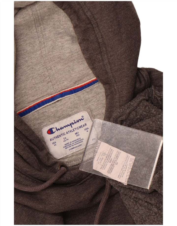 CHAMPION Sudadera con capucha para hombre XS Gris Algodón