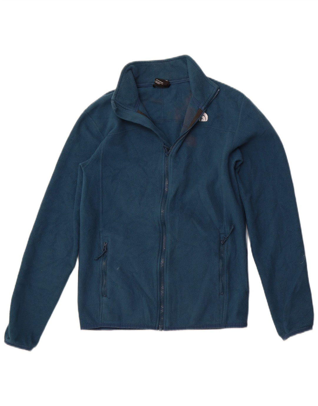 The North Face Chaqueta polar con forro para hombre, talla 36, poliéster azul pequeño