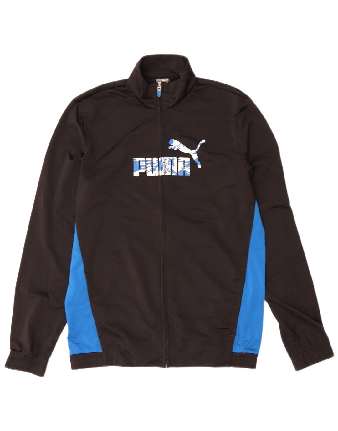 Puma - Chaqueta de chándal con gráfico para niños, 15-16 años, color negro