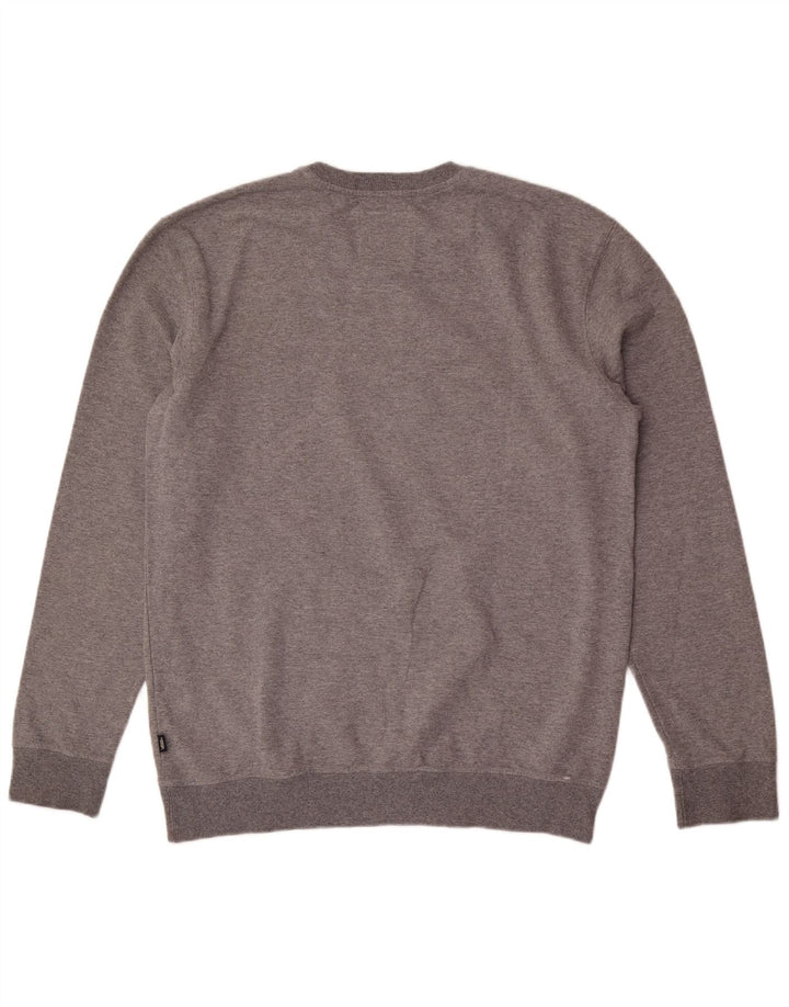 Vans Hombre Sudadera Gráfica Jumper Large Gris Algodón